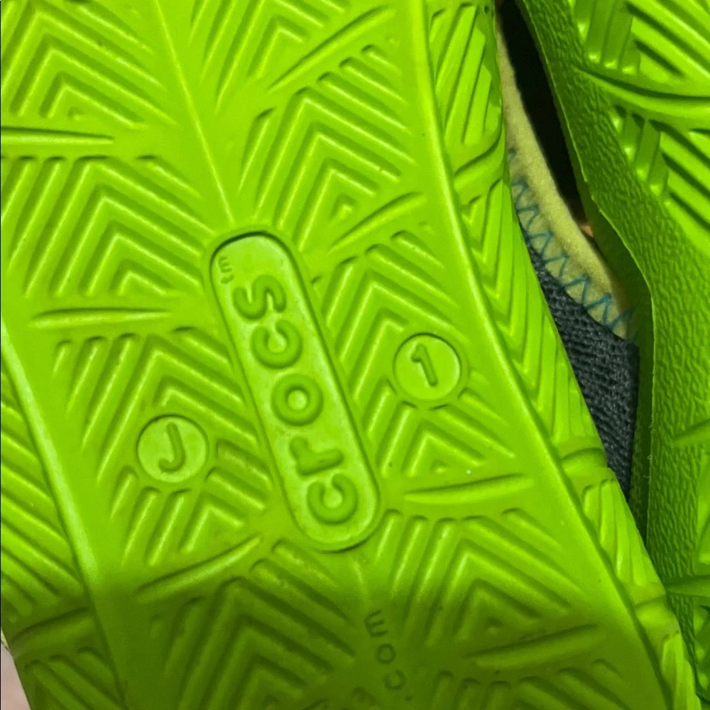 Crocs Kids' Lime and Gray Water Shoes